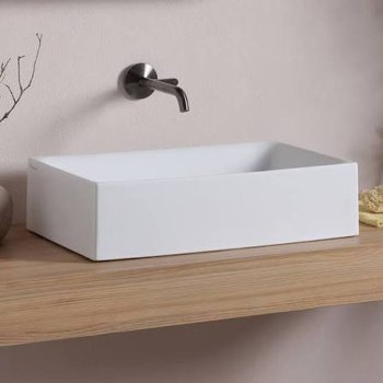 Раковина накладная Scarabeo SKINNY 60x36 см, белый, глянцевый